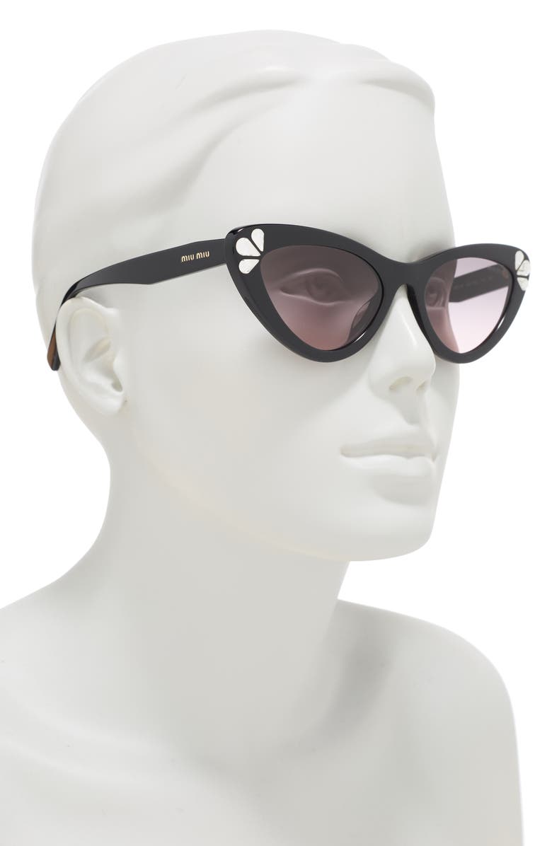 Miu Miu 55mm Butterfly Cat Eye Sunglasses, Alternate, color,