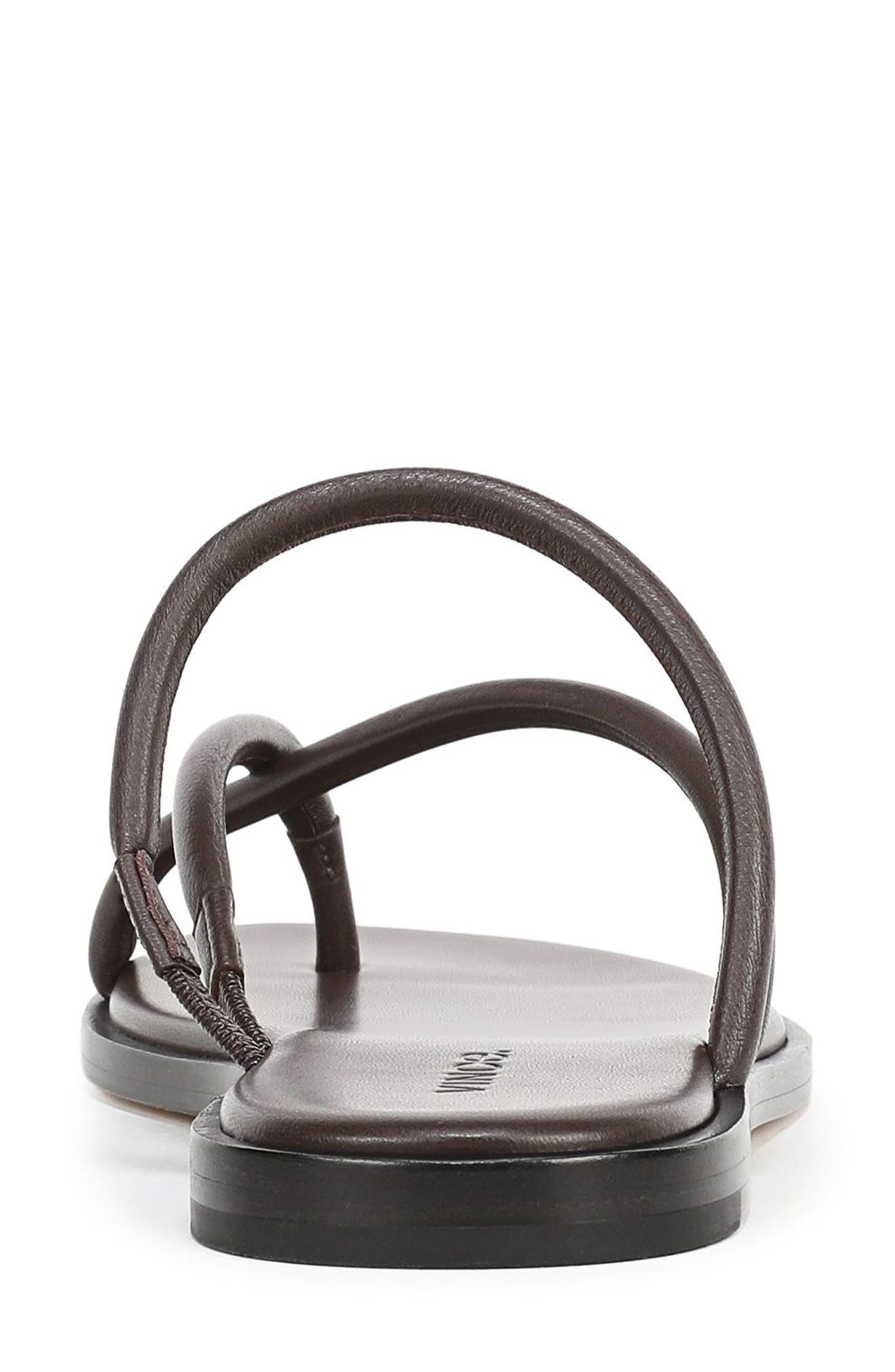 Elisa Leather Sandal, Alternate, color, GANACHE