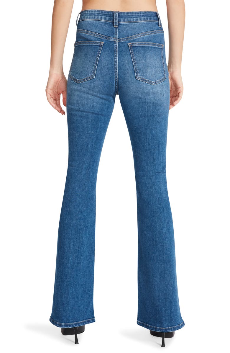 Steve Madden Elia Split Hem Flare Jeans, Alternate, color, 