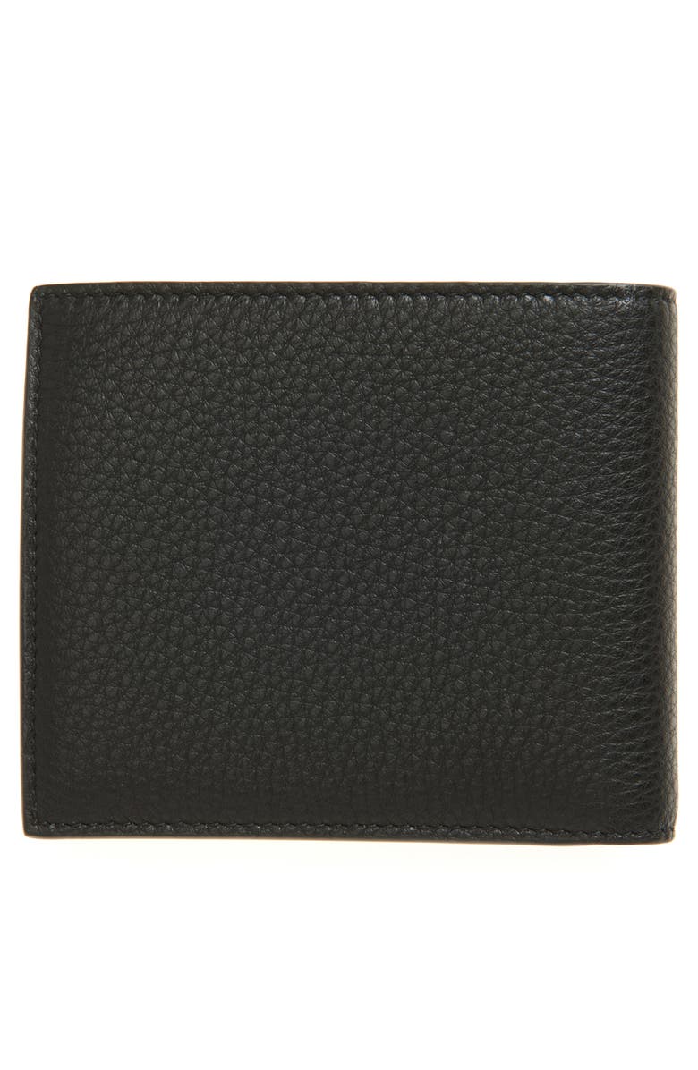 Balenciaga Leather Bifold Wallet, Alternate, color, Black