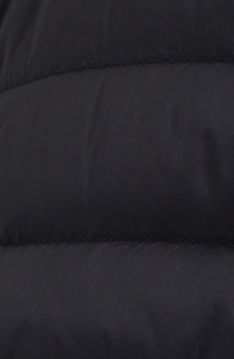 Moncler Mackinac Diagonal Quilted Down Moto Jacket, Alternate, color, Black