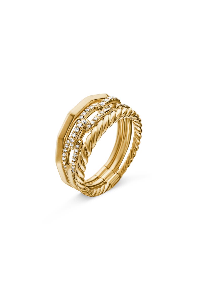 Stax Narrow Diamond Ring, Alternate, color, YELLOW GOLD