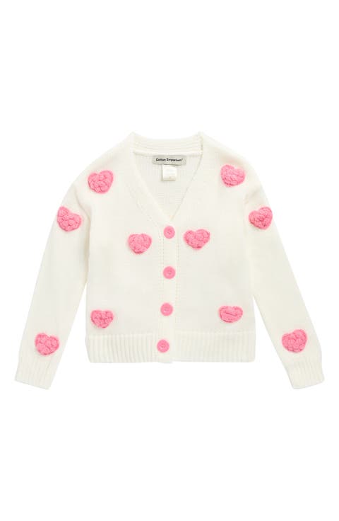 Kids' Bouclé Heart Cardigan (Little Kid & Big Kid)
