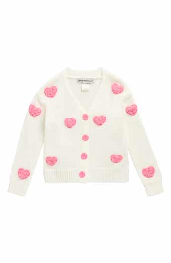 Cotton Emporium Kids' Bouclé Heart Cardigan