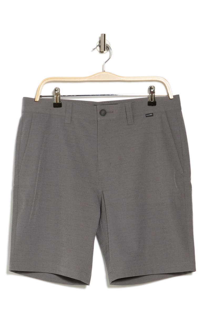 TravisMathew Men's Switchbacks Hybrid Shorts, Alternate, color, Heather Quiet Shade