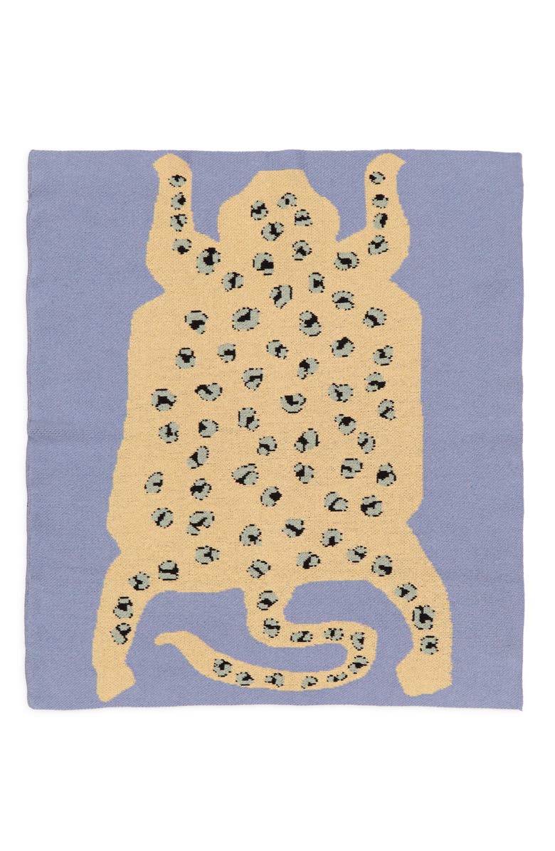 Cold Picnic Sky Leopard Baby Blanket, Main, color,
