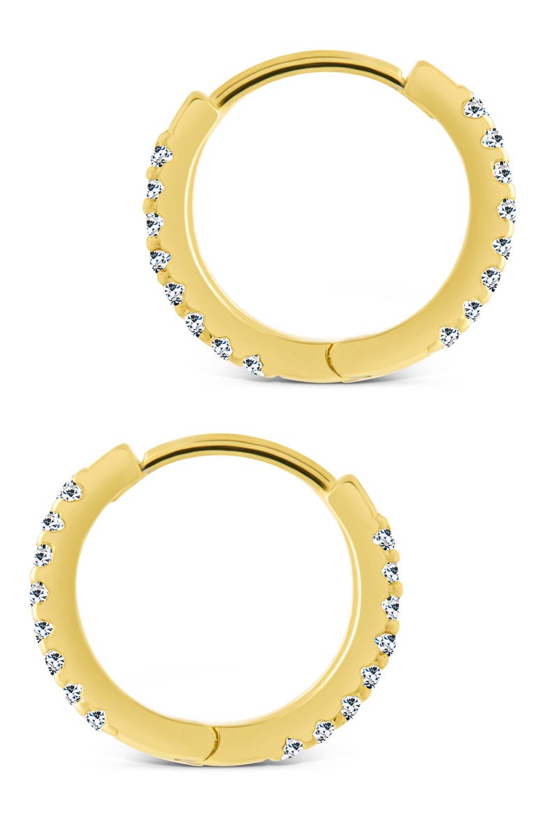 Gabriella Set of 2 Huggie Hoop Earrings, Alternate, color, GOLD