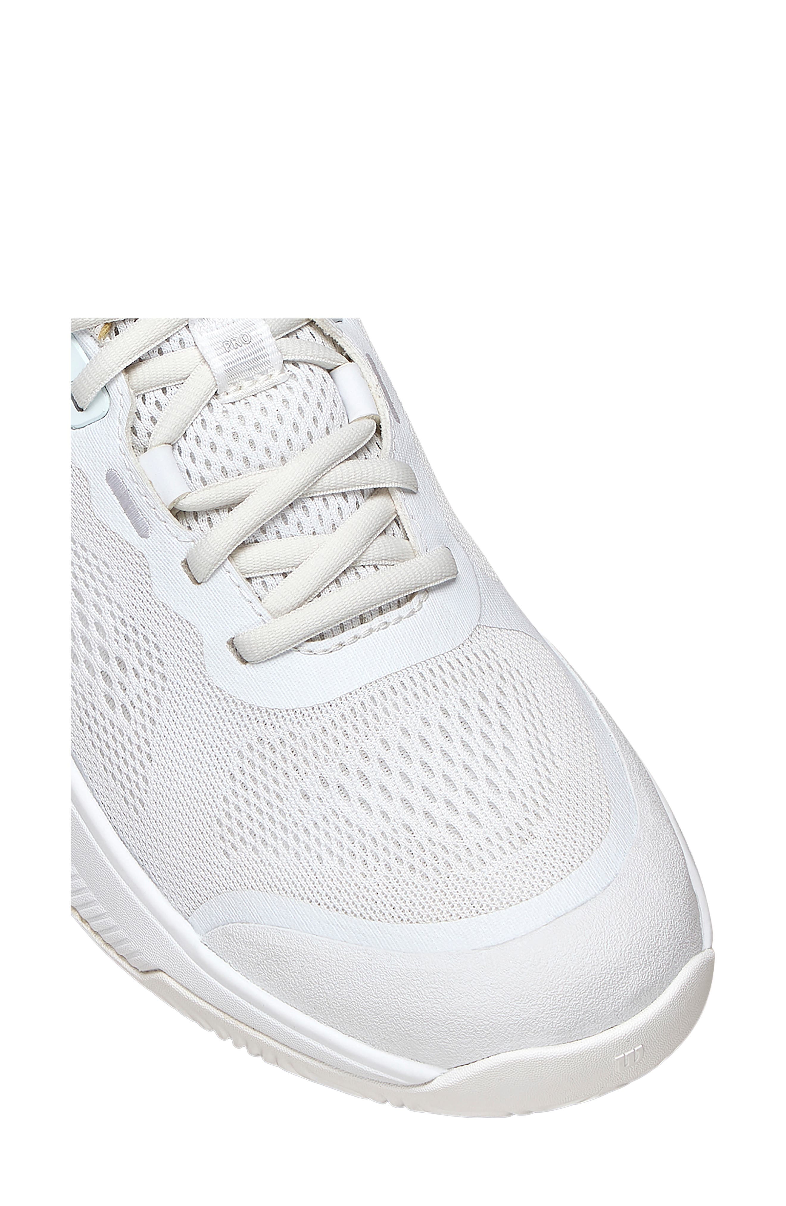 Intrigue Pro Tennis Sneaker, Alternate, color, WHITE / WHITE / SILVER