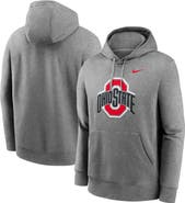 Nike Men's Nike Heather Gray Ohio State Buckeyes Primetime Evergreen Club Fleece Pullover Hoodie