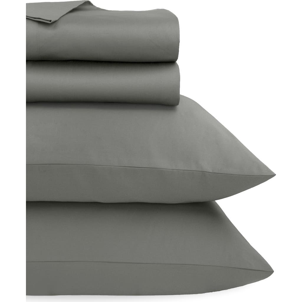 California Design Den Grand Indulgence 1000 Thread Count 100% Cotton Sateen Sheet Set In Gray
