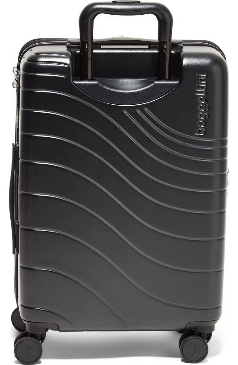 BAGGALLINI Set Wave 22in 4 Wheel Hybrid Carry-On, Alternate, color, Black