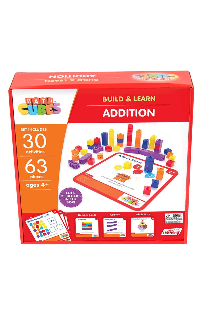 Junior Learning Mathcubes Addition 30 Activity Set, Main, color, Multicolored