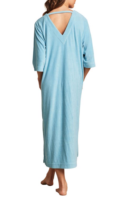 BAREFOOT DREAMS BAREFOOT DREAMS COZY TERRY® DOUBLE V CAFTAN NIGHTGOWN 