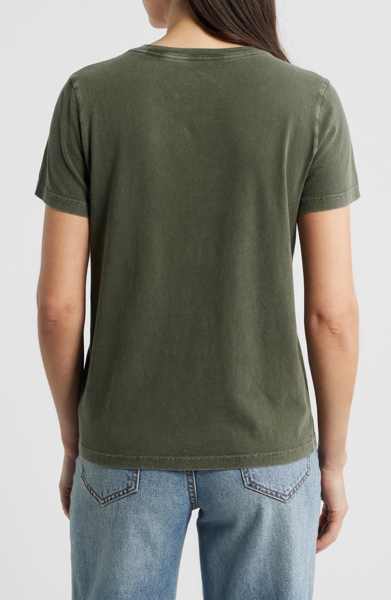 Lucky Brand Rolling Stones Heart Lip Class Cotton Graphic T-Shirt, Alternate, color, Peat