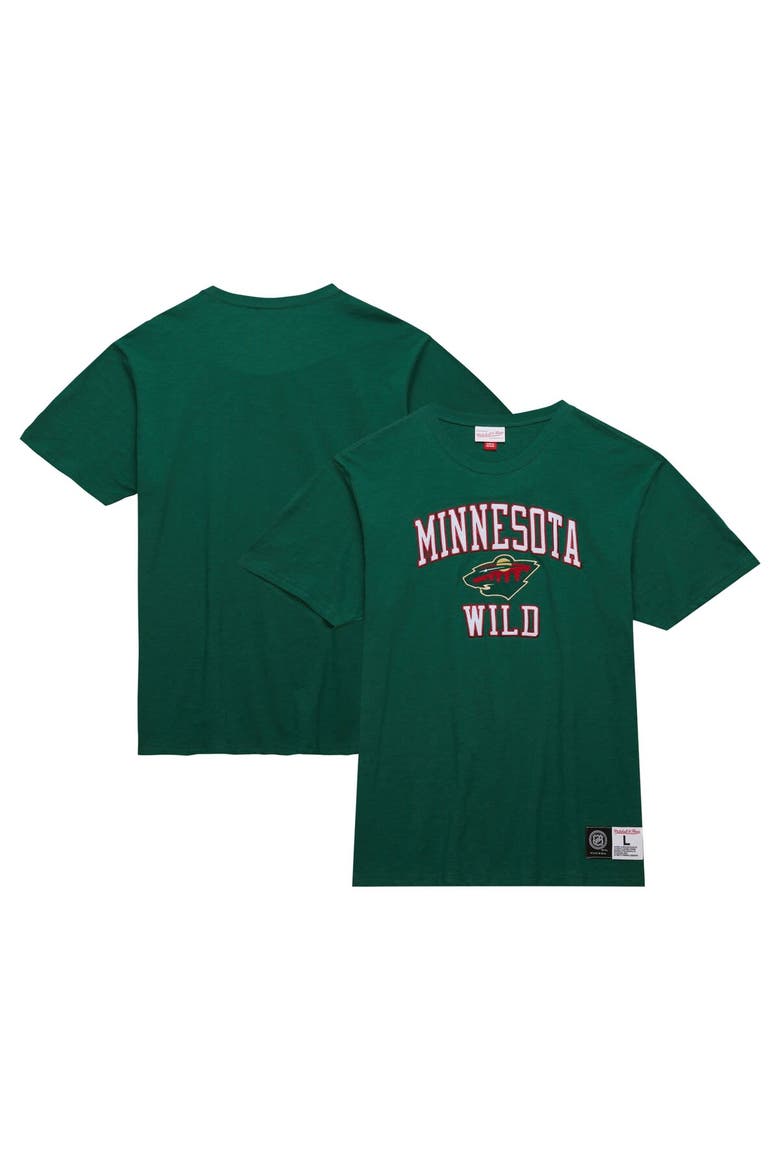 Men's Mitchell & Ness Green Minnesota Wild Legendary Slub T-Shirt, Main, color, Green