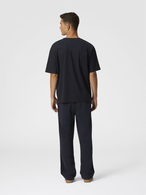 Missoni Cotton Joggers With Zig Zag Embroidery In Blue