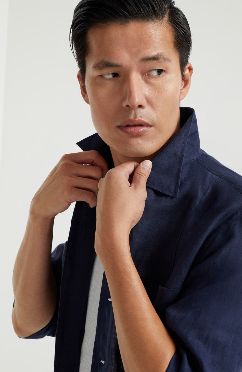 Brunello Cucinelli Linen guayabera, Alternate, color, 