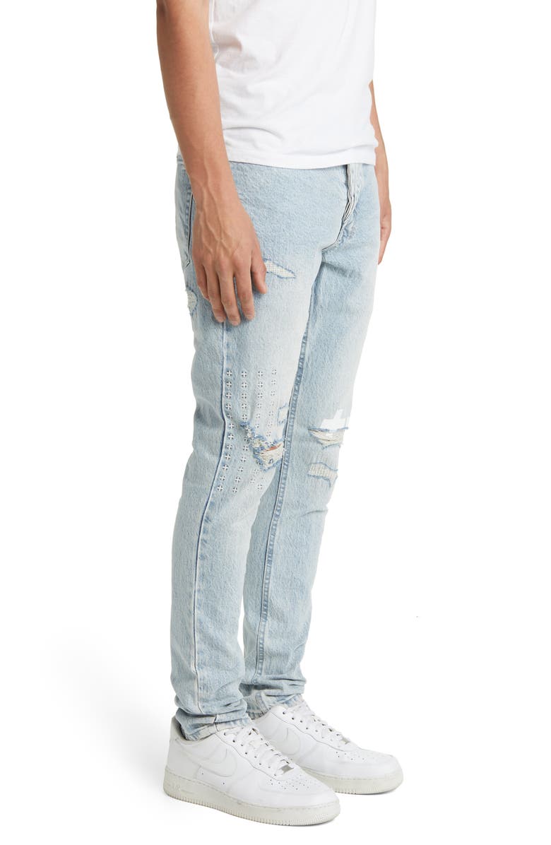 Ksubi Van Winkle Tricks Ripped Skinny Jeans, Alternate, color, 