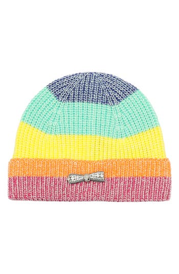 Kurt Geiger London 2-pack Micro Bow Cuff Beanie In Multi
