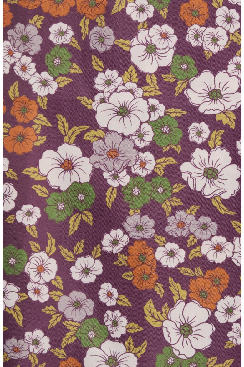 Cutflower Square Scarf, Alternate, color, WINE MULTI