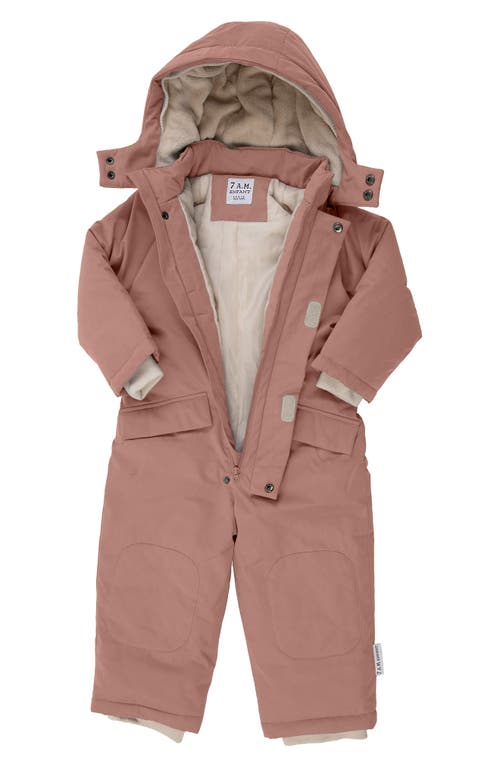 7 A.m. Enfant Grand Benji Snowsuit In Burgundy