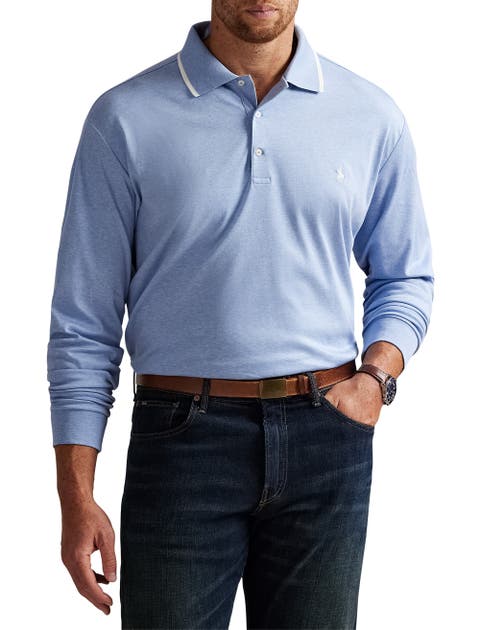 Big & Tall Long-Sleeve Polo Shirt