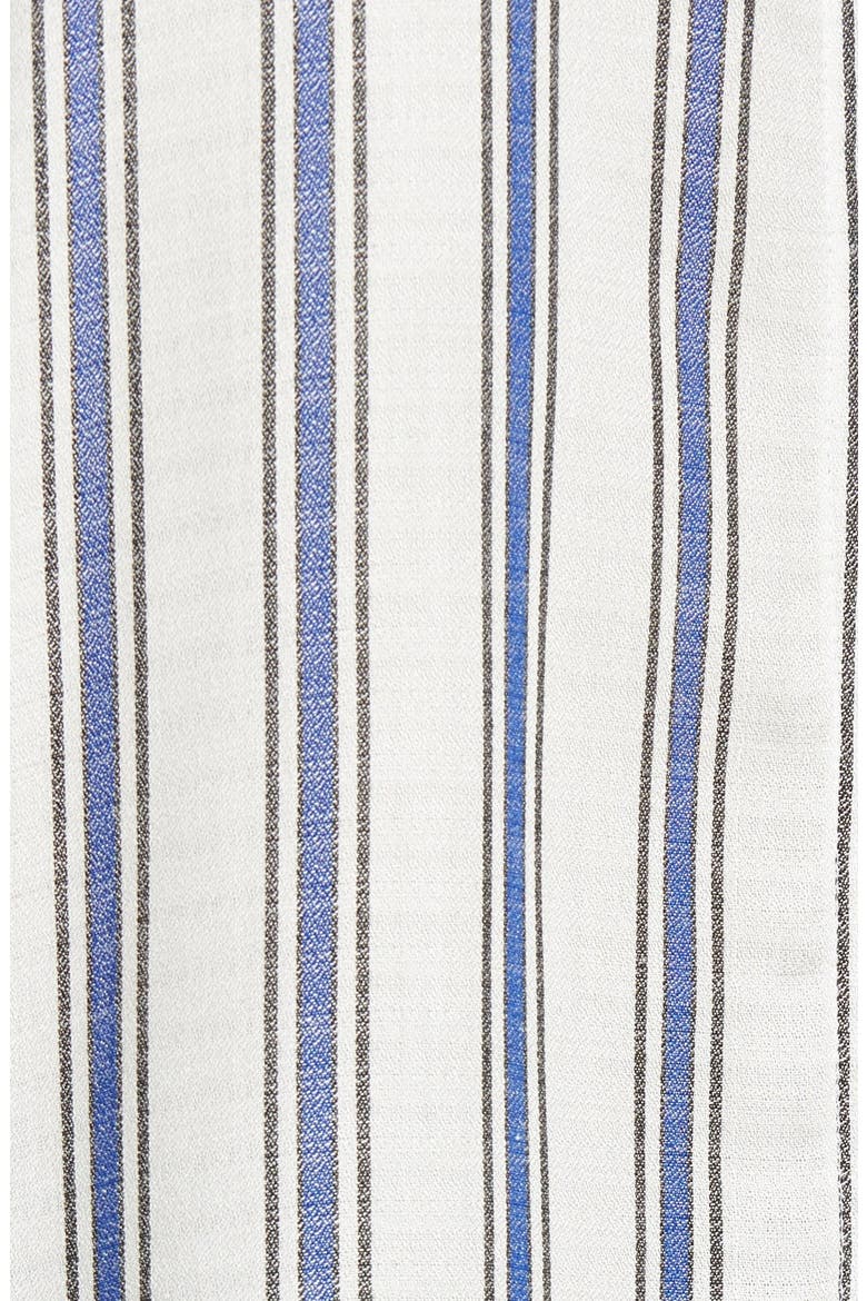 Stripe Back Button Shirt, Alternate, color, WHITE/ BLUE STRIPE