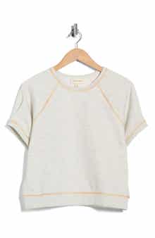 Current/Elliott Topstitch Crewneck Shirt