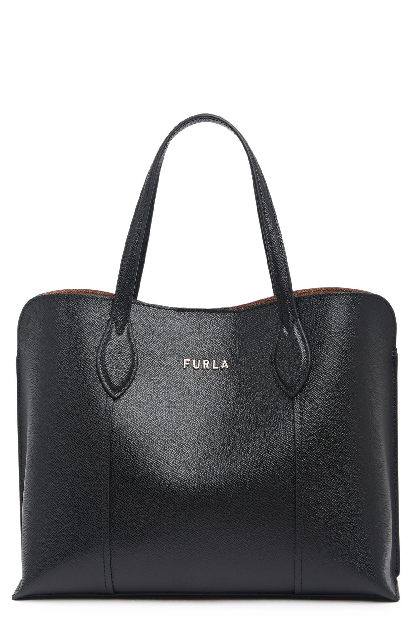 Furla Vittoria Medium Leather Tote Bag, Main, color, 