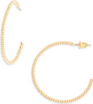 NORDSTROM RACK Thin Twisted Hoop Earrings