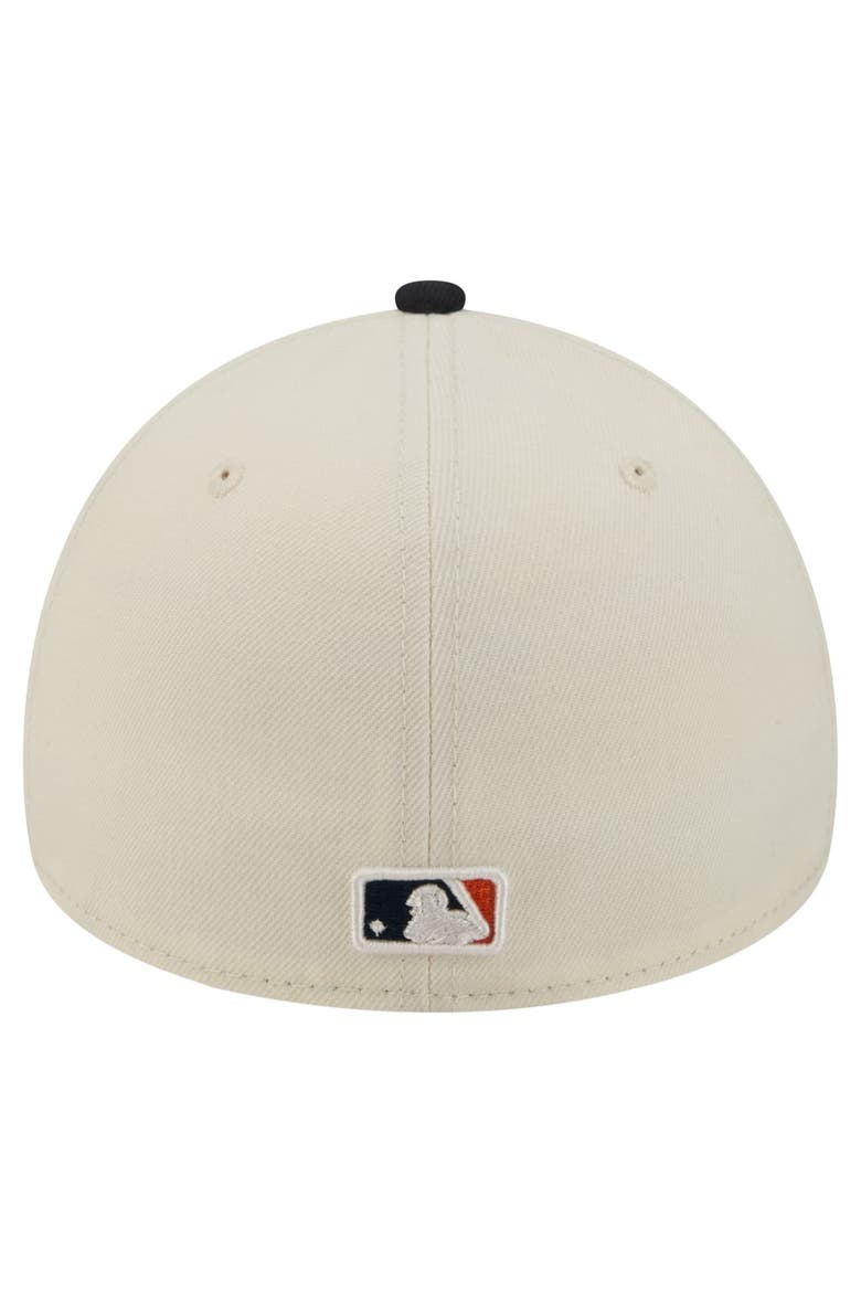 Men's New Era  Cream Detroit Tigers Chrome A-Frame 59FORTY Fitted Hat, Alternate, color, Cream
