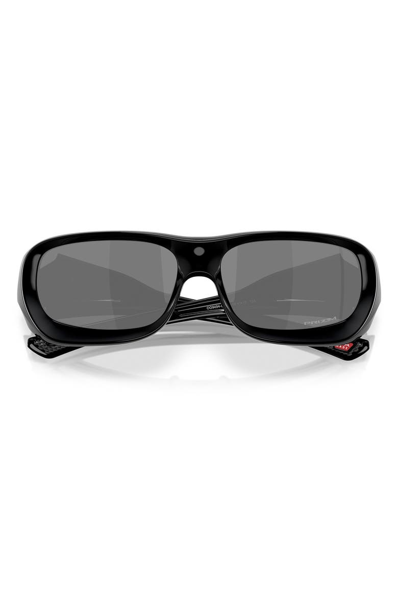 Oakley 59mm Prizm<sup>™</sup> Rectangular Sunglasses, Alternate, color, Shiny Black