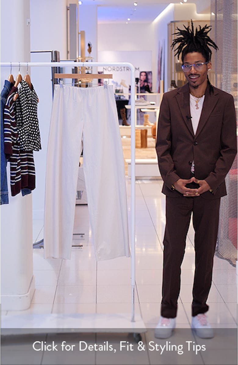 Colette High Waist Cotton Twill Bias Pants, sales video thumbnail