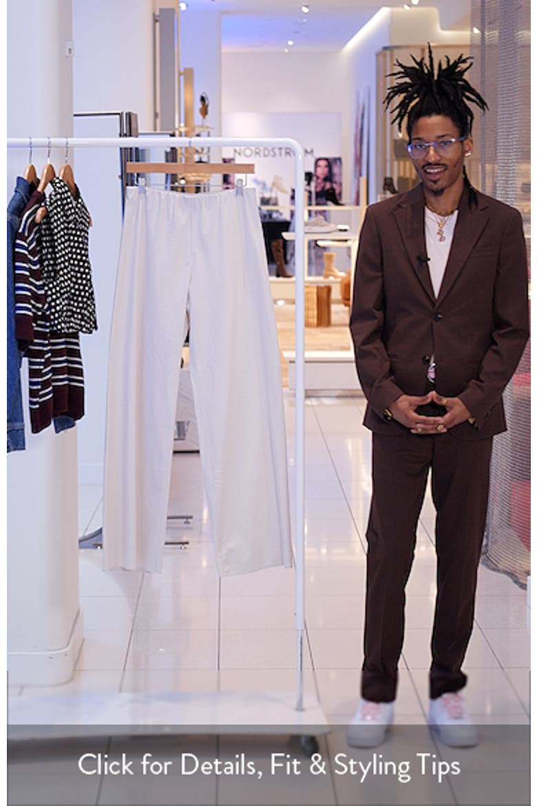 Colette High Waist Cotton Twill Bias Pants video