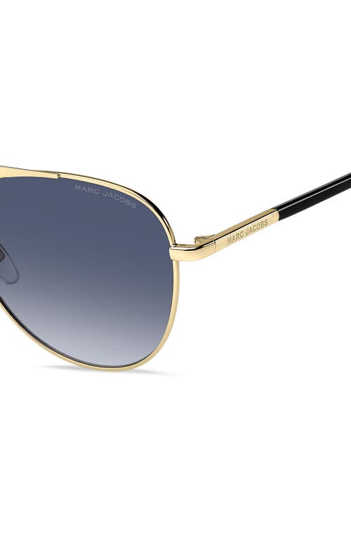 Marc Jacobs 59mm Gradient Pilot Sunglasses In Blue