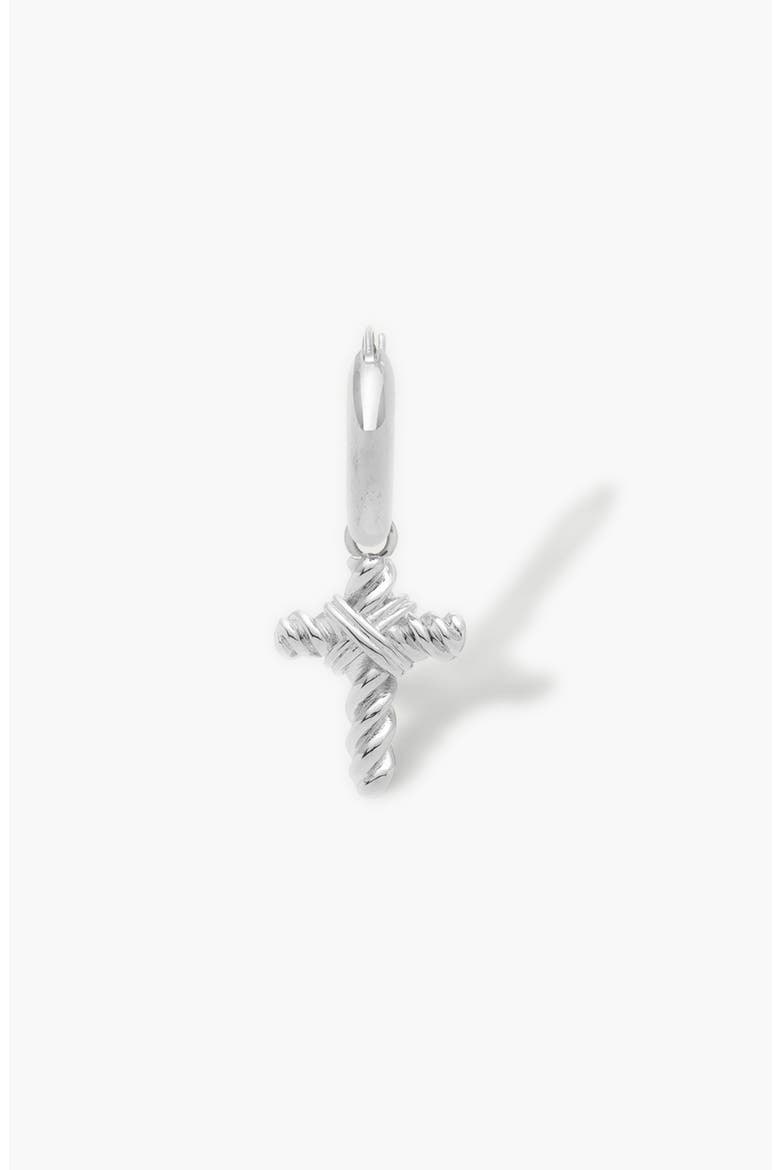Spiro Hoop Single Maxi Earring in Silver, Main, color, Silver