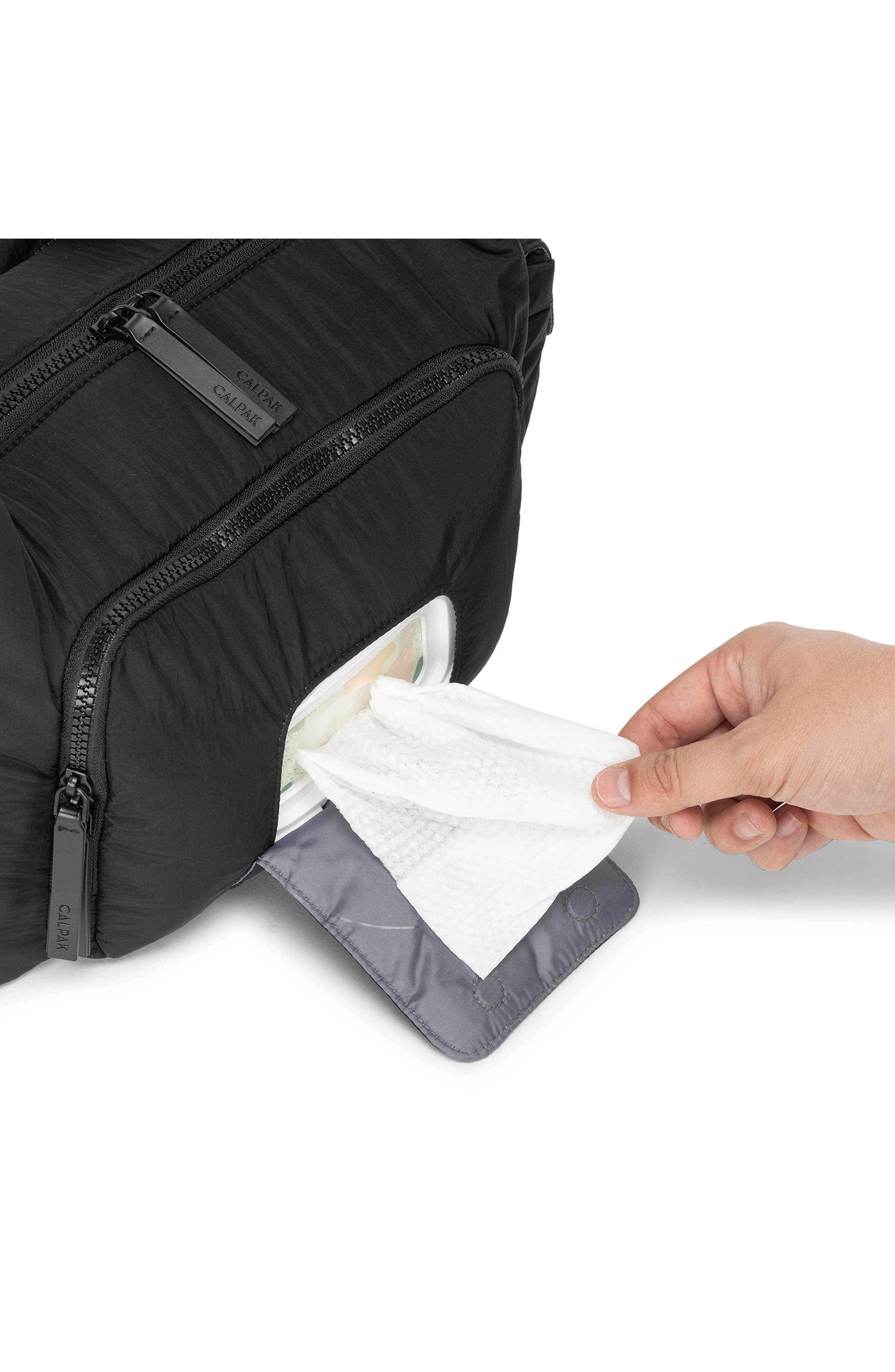 CALPAK Diaper Crossbody Bag, Alternate, color, Black