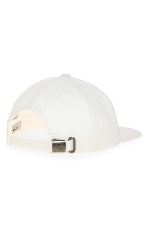 Carhartt Work In Progress Pronto Cotton Twill Adjustable Baseball Cap In White