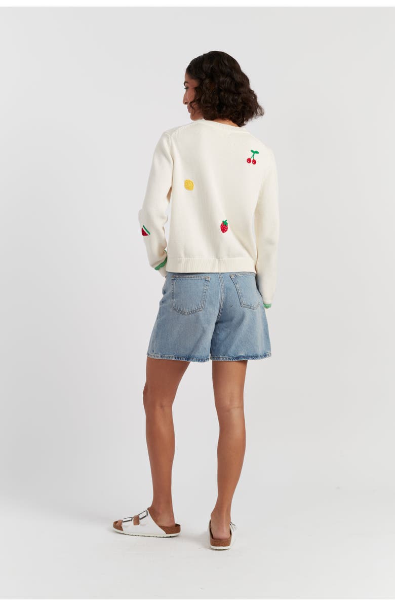Chinti & Parker Fruity Snoopy Sweater, Alternate, color, Cream