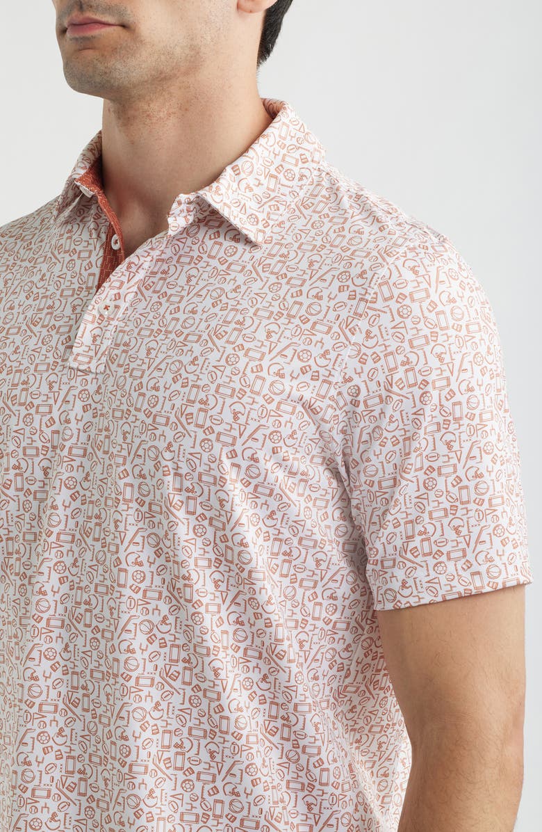 Johnston & Murphy XC+<sup>™</sup> Performance Game Day Polo, Alternate, color, Rust