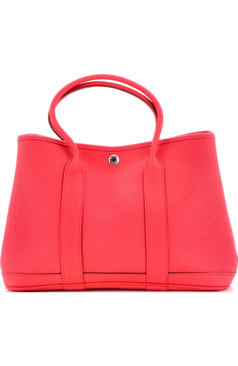 Pre-Owned Hermes Garden Party Tote Leather 30, Alternate, color, Bougainvillier
