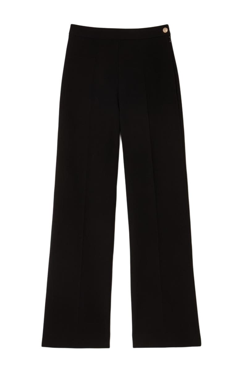 SANDRO Straight-leg buttoned trouser, Alternate, color, Black