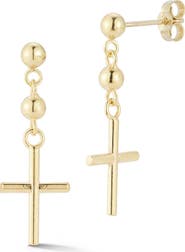 Ember Fine Jewelry Cross Drop Earrings