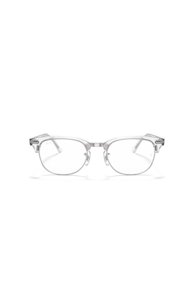 Ray-Ban 51mm Square optical glasses, Alternate, color, White