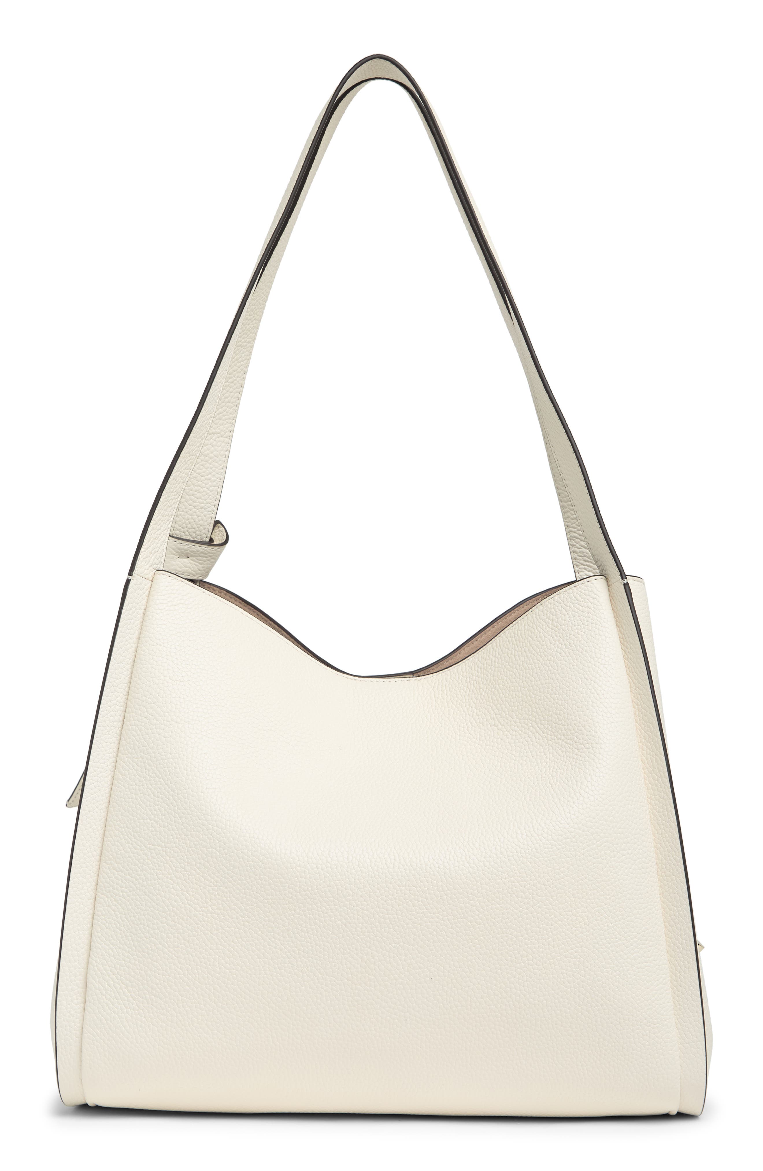 knott large leather shoulder bag, Alternate, color, CREAM.