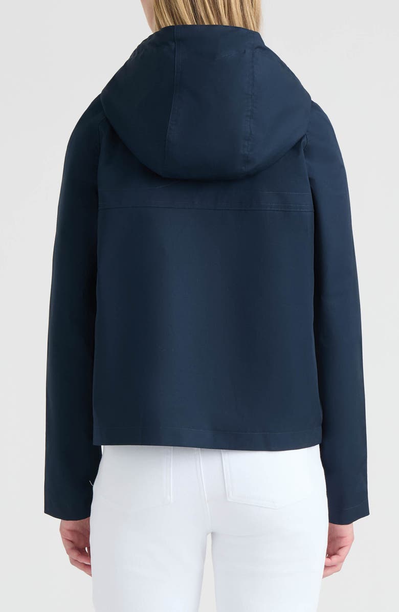 Hunter Julia Hooded Waterproof Rain Jacket, Alternate, color, Midnight