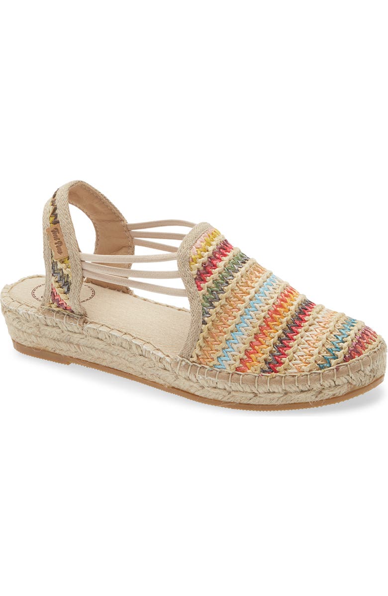 Toni Pons Noa Espadrille Flat, Main, color, Beige Multi