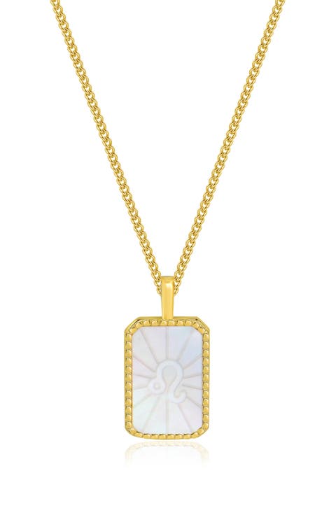 Zodiac Double Sided Pendant Necklace