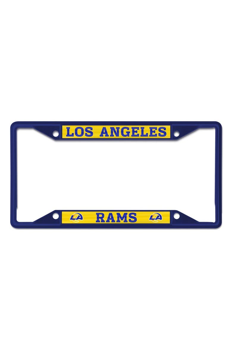 WINCRAFT Los Angeles Rams Chrome Color License Plate Frame, Main, color, 