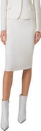 Akris Double Face Virgin Wool Crepe Pencil Skirt